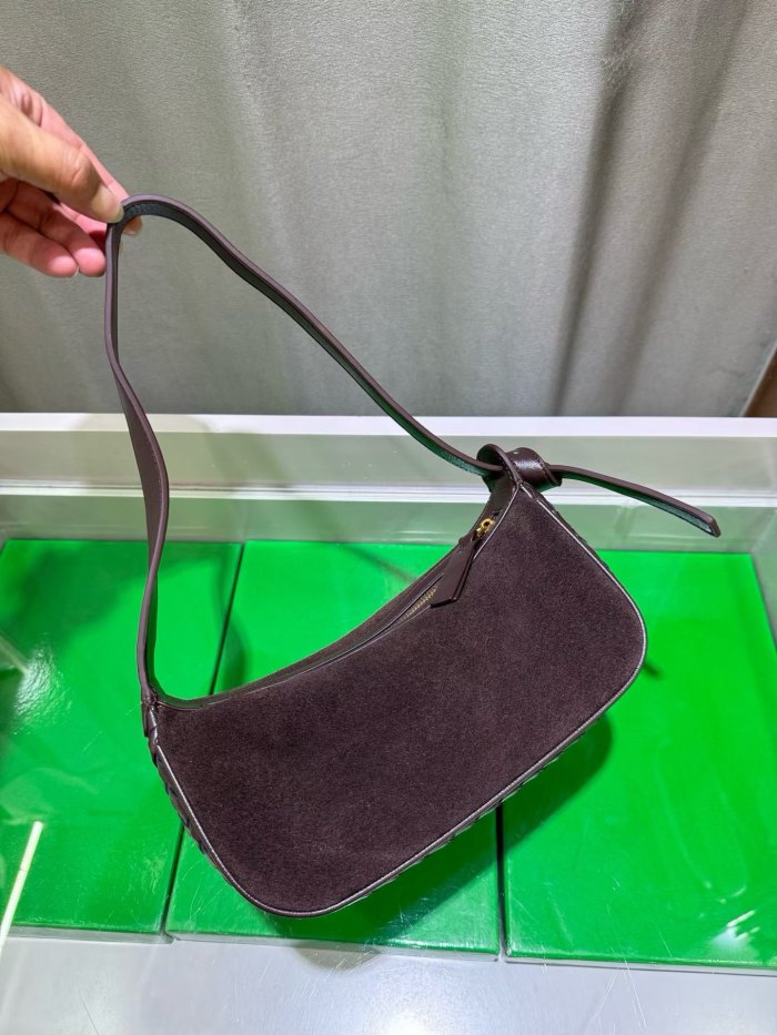 NODO Style Suede & Sheepskin Patchwork Shoulder Bag