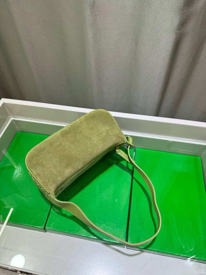 NODO Style Suede & Sheepskin Patchwork Shoulder Bag