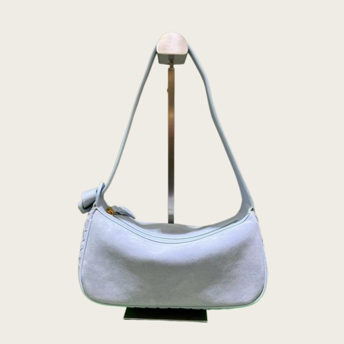 NODO Style Suede & Sheepskin Patchwork Shoulder Bag
