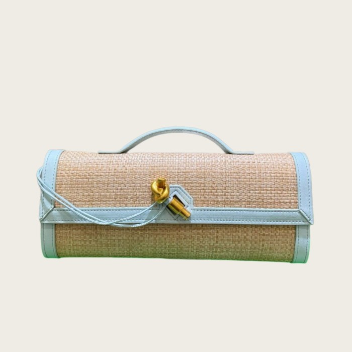 Raffia Andiamo Style Clutch Bag