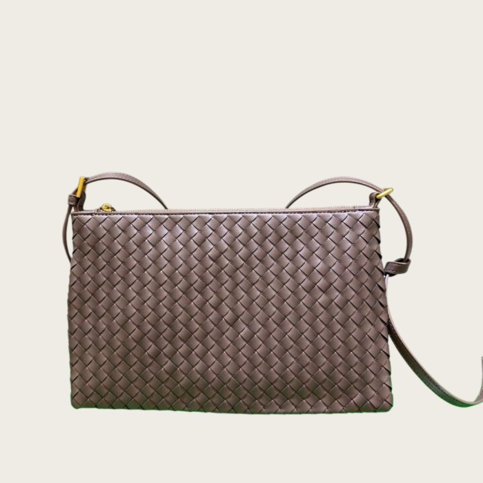 LargePiccolo Style Woven Leather Bag