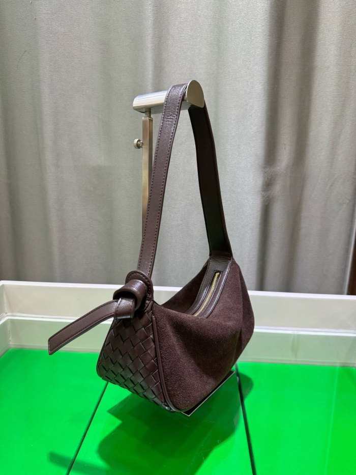 NODO Style Suede & Sheepskin Patchwork Shoulder Bag