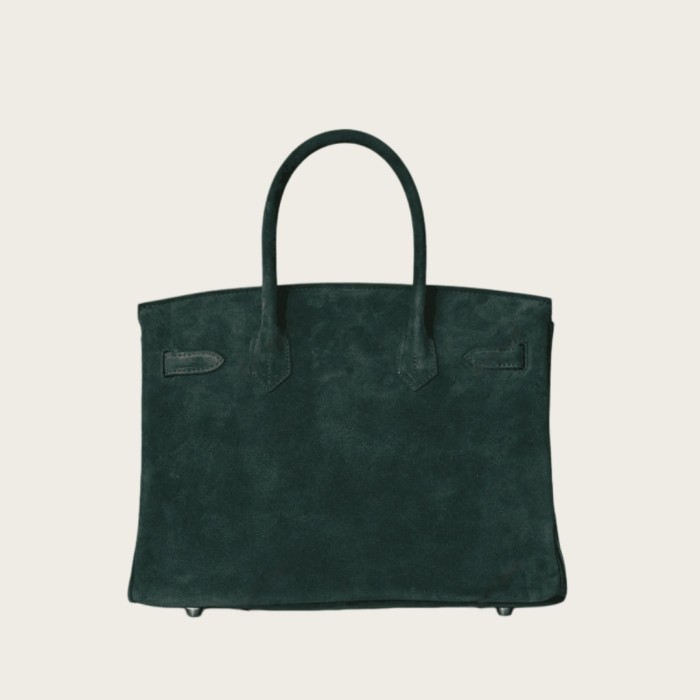 Genuine Suede Leather Tote Bag
