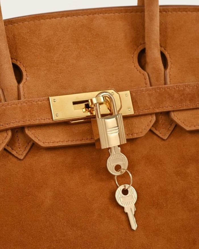 Genuine Suede Leather Tote Bag