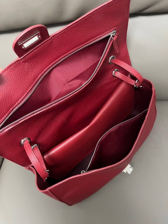 Designer Cowhide Leather Flap Bag