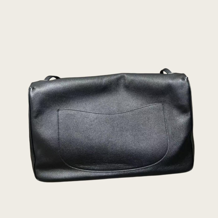 Designer Cowhide Leather Flap Bag