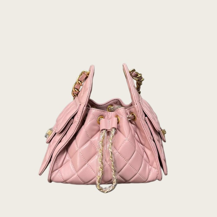 Mini Quilted Sheepskin Crossbody Bag