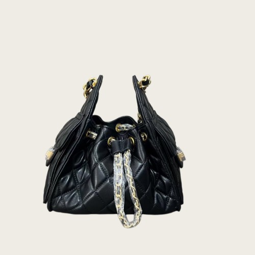 Mini Quilted Sheepskin Crossbody Bag