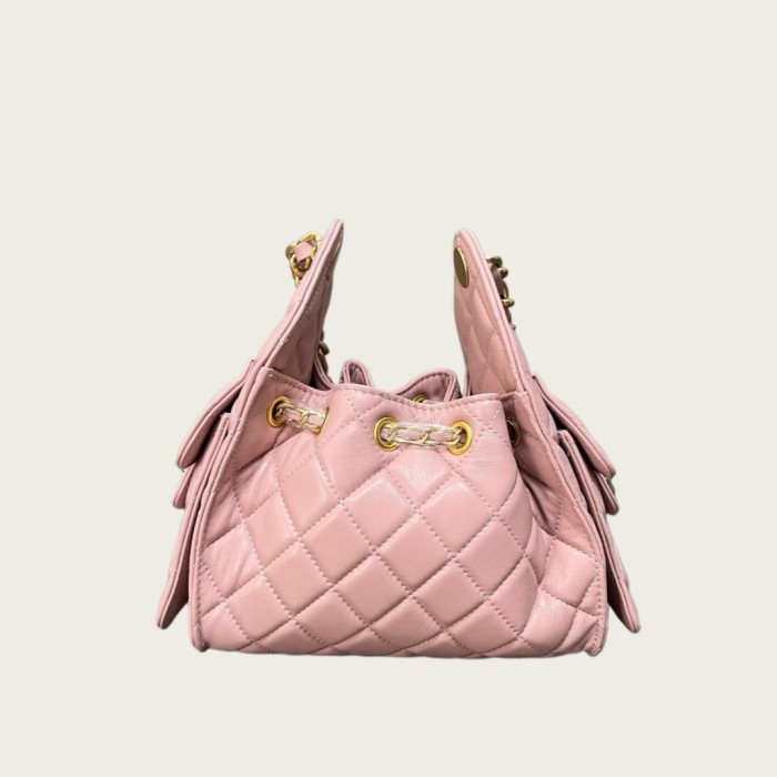 Mini Quilted Sheepskin Crossbody Bag