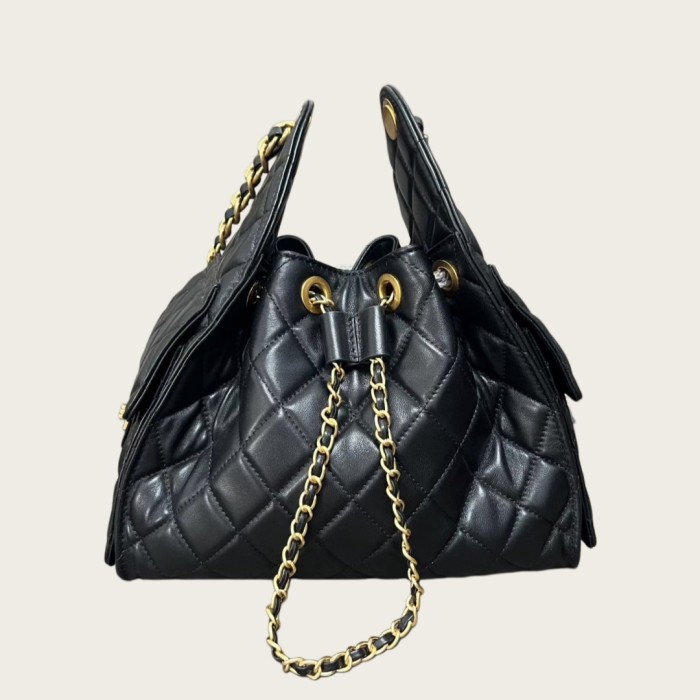 Quilted Sheepskin Crossbody Bag