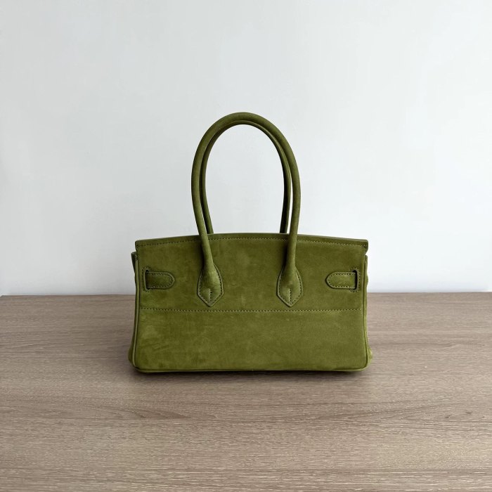 Platinum Suede Top-Handle Bag | Silver Hardware