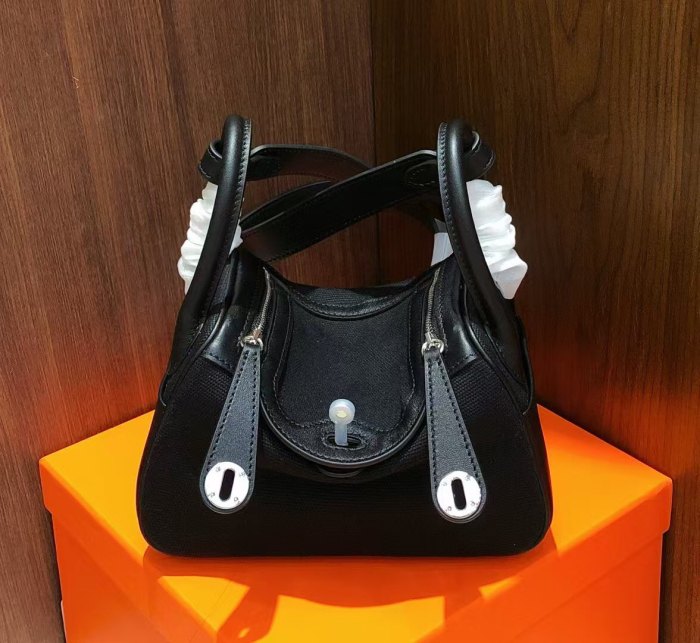 Mini  Canvas & Swift Leather Bag