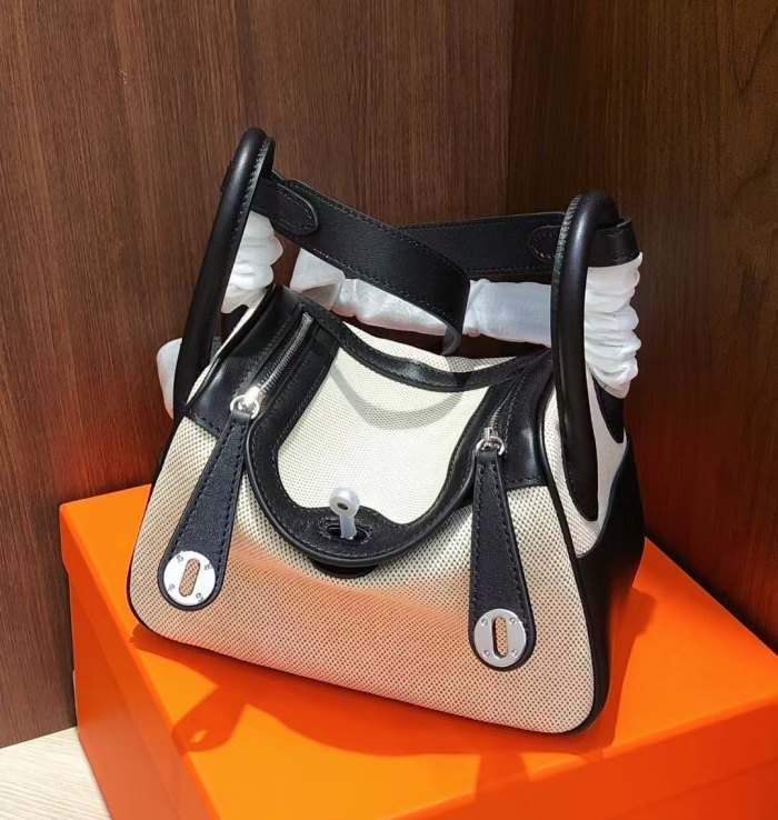 Mini  Canvas & Swift Leather Bag
