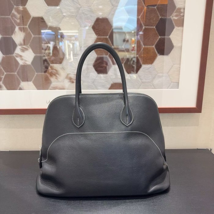 Leather Designer Bowling Bag