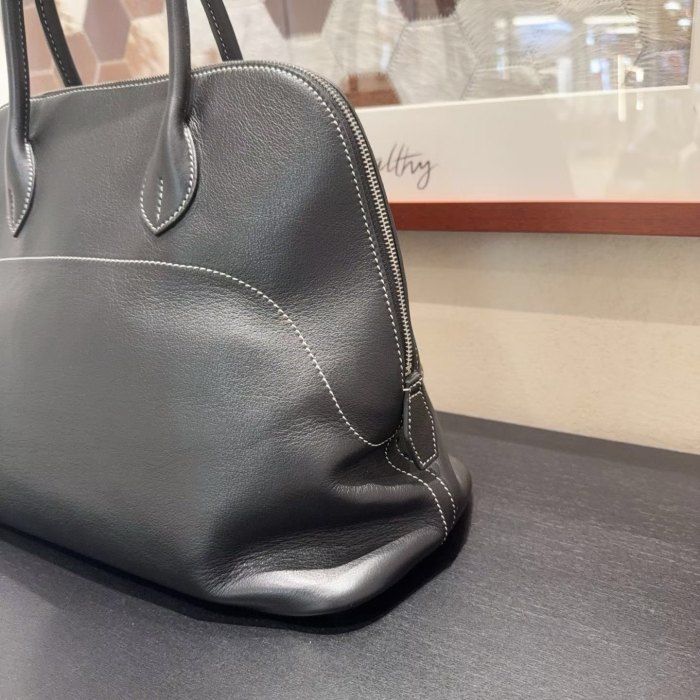 Leather Designer Bowling Bag