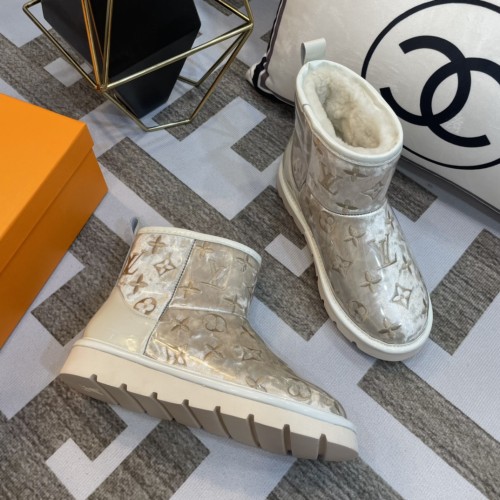  lv PVC embroidered snow boots 