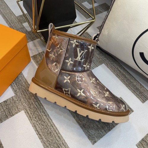 lv PVC embroidered snow boots 