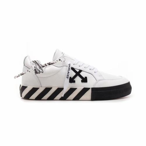 OFF-WHITE Vulcanized Low leather Canvas White Black