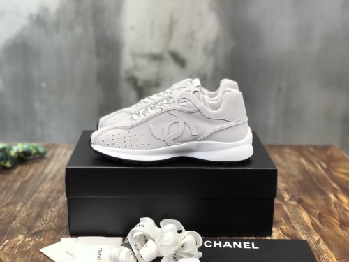 Chanel Fabric & Suede Calfskin Low Top Sneaker 29