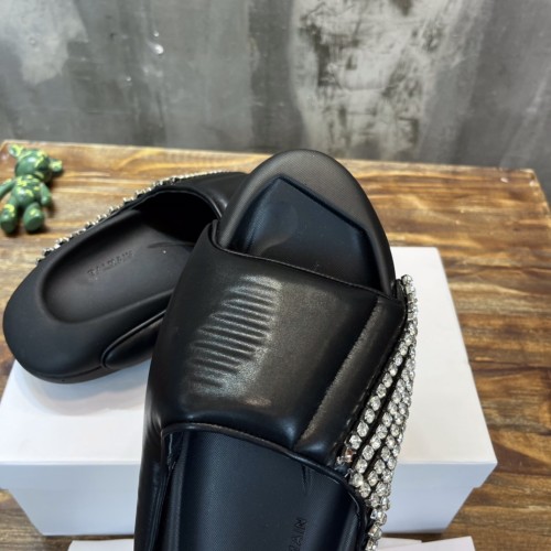Balmain Quilted leather B-IT mules 7