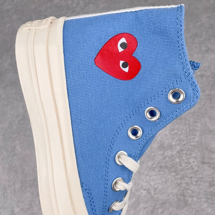 Converse Chuck Taylor All-Star 70s Hi Comme des Garcons Play Bright Blue