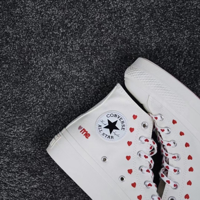 Converse Chuck Taylor All-Star Lift Hi White Red (W)