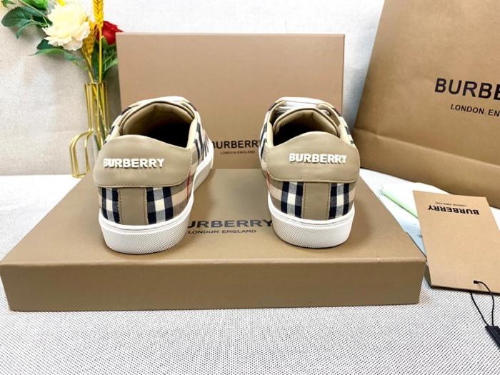 Burberry Bio-based Sole Vintage Check and Leather Sneakers Archive Beige (W)