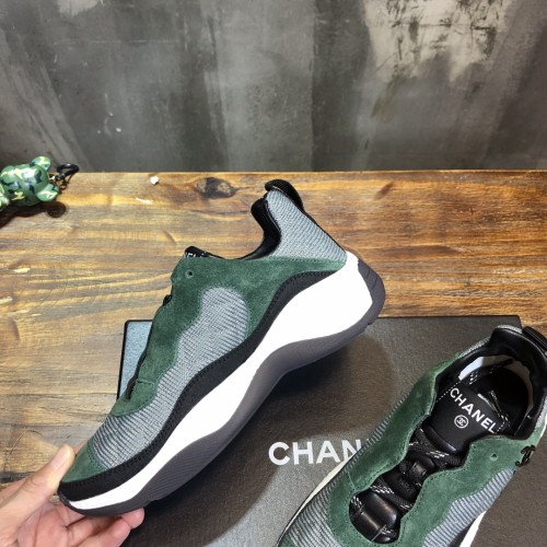 Chanel Fabric & Suede Calfskin Low Top Sneaker 22