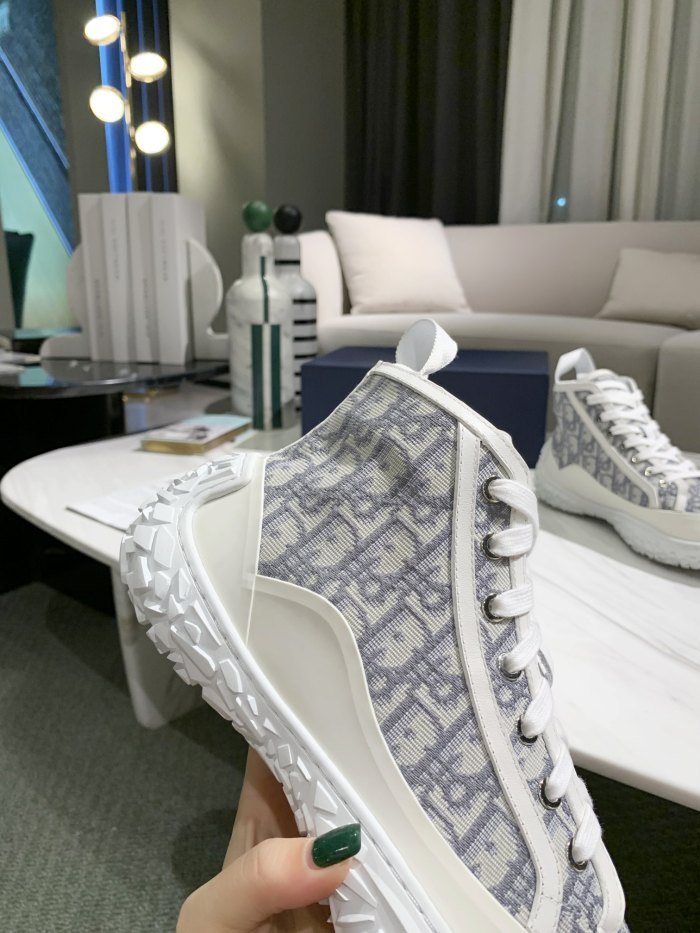 Dior B28 High-Top Oblique Jacquard and Rubber Sneaker 1