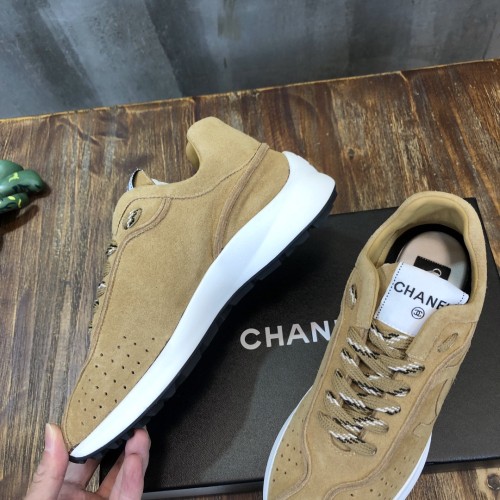 Chanel Fabric & Suede Calfskin Low Top Sneaker 28