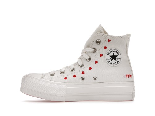 Converse Chuck Taylor All-Star Lift Hi White Red (W)