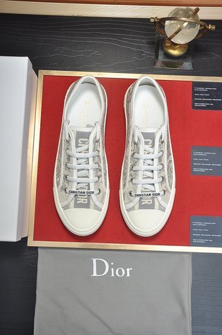 Dior Walk'N'Dior Low Emborider Gray Flower