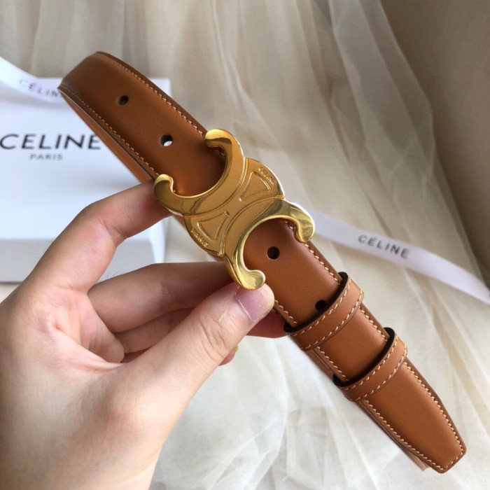 Celine Women's Leather Belt Width 2.5cm 4