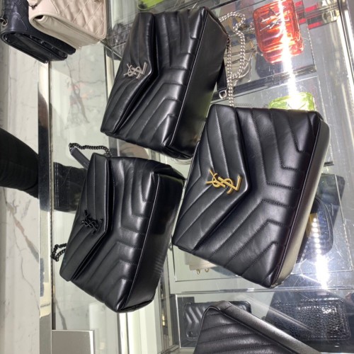 Saint Laurent handbag black Model: 459749-1 high version size：24-18-9CM