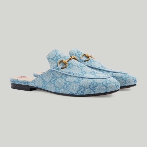 Gucci WOMEN'S PRINCETOWN SLIPPER WITH GG