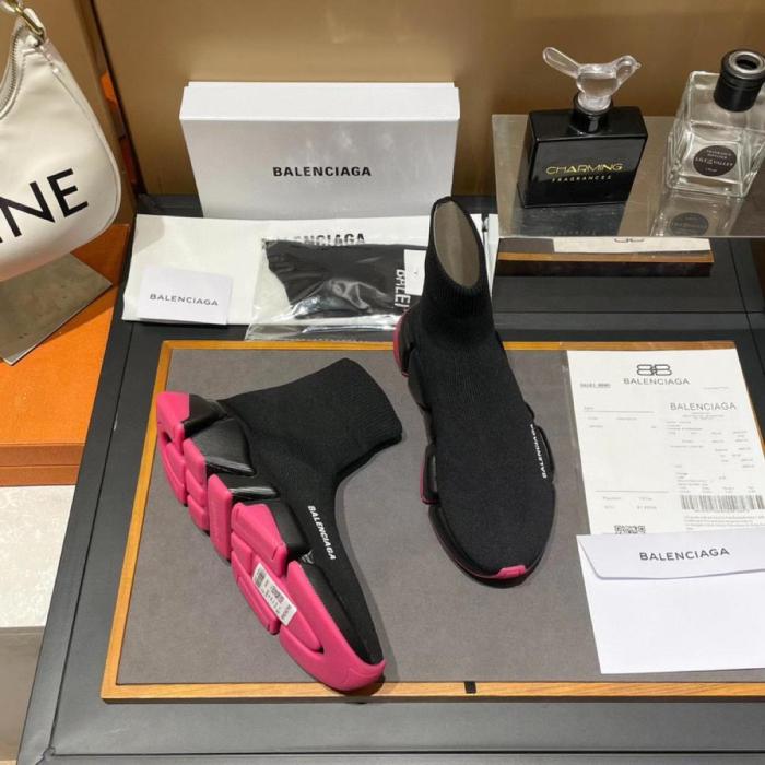 Balenciaga Speed 2.0 sneakers pink black