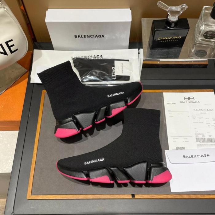 Balenciaga Speed 2.0 sneakers pink black