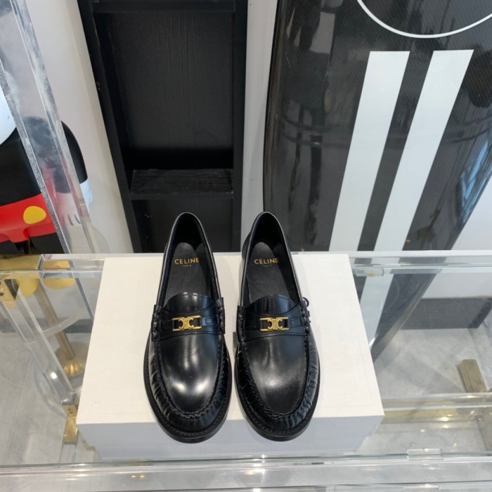 CELINE LUCO TRIOMPHE loafers black
