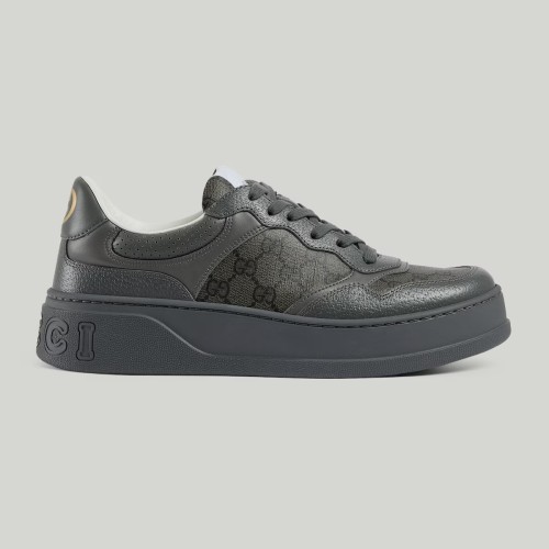 Gucci LACE-UP SNEAKER grey leather