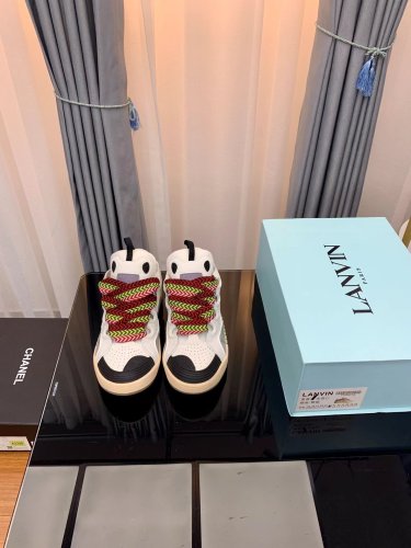 Lanvin Leather Curb White letters