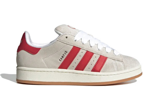 adidas Campus 00s Crystal White Better Scarlet (W)
