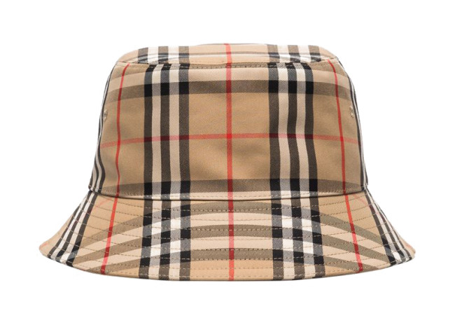 Burberry Vintage Check Bucket Hat Brown