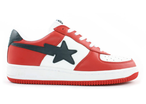 A Bathing Ape Bape Sta Low Red Navy