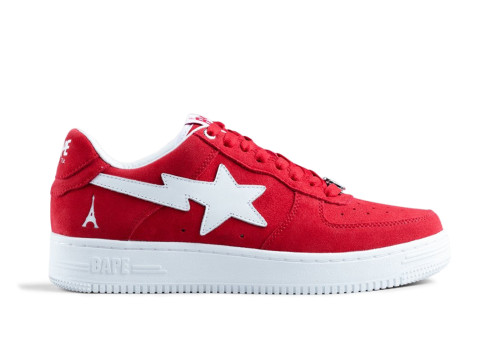 A Bathing Ape Bape Sta Low Highsnobiety Not In Paris Red