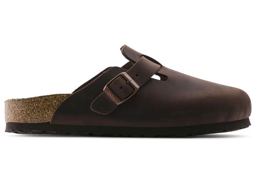 Birkenstock Boston Soft Footbed Oiled Leather Habana Brown
