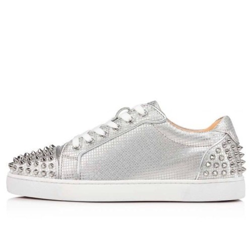 Christian Louboutin Vieira 2 Women Shoes Color Silver