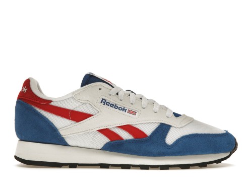 Reebok Classic Leather Make It Yours White Vector Red Blue