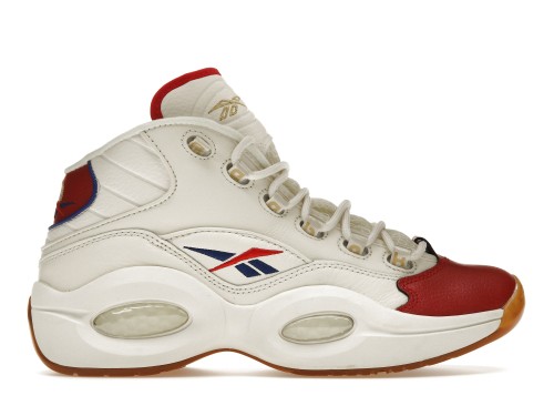 Reebok Question Mid White Red Blue
