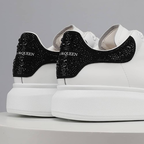 Alexander McQueen Oversized White Black Crystals