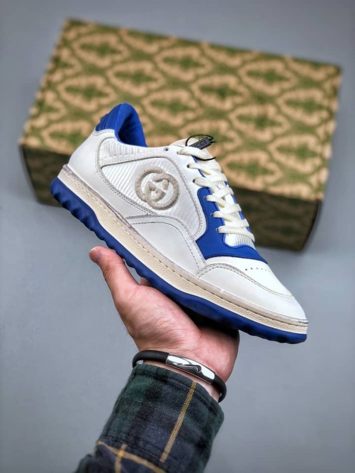 Gucci MAC80 Sneaker Off white and blue leather